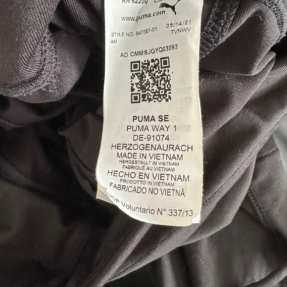 Puma Black Track Pants - Picture 2 of 4